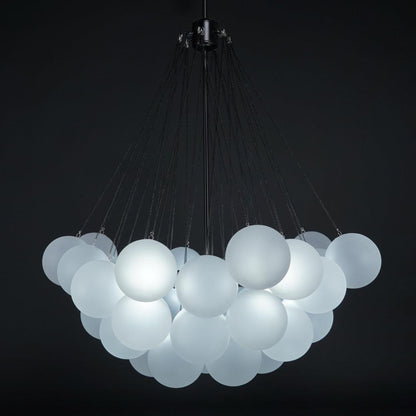 Bubble Pendant Light Multi-Globe Adjustable Ceiling Fixture Gold Black Chrome for Dining Room Living Room Foyer 19-73 Lights