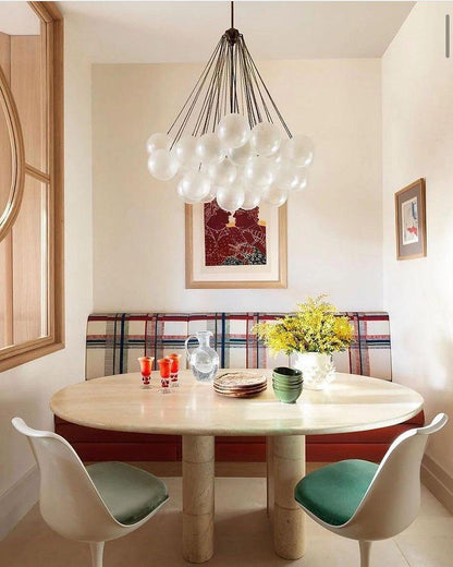 Bubble Pendant Light Multi-Globe Adjustable Ceiling Fixture Gold Black Chrome for Dining Room Living Room Foyer 19-73 Lights