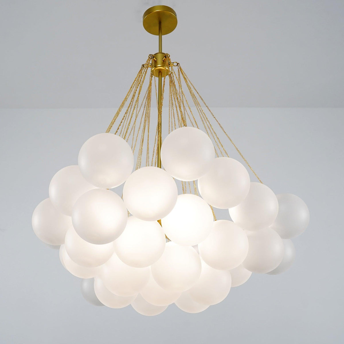 Bubble Pendant Light Multi-Globe Adjustable Ceiling Fixture Gold Black Chrome for Dining Room Living Room Foyer 19-73 Lights