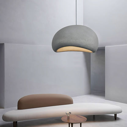 Dome Drop Ceiling Light with Height-Adjustable Cable E27 Socket Dimmable Fixture for Kitchen Island Dining Table