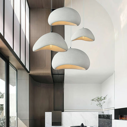 Dome Drop Ceiling Light with Height-Adjustable Cable E27 Socket Dimmable Fixture for Kitchen Island Dining Table