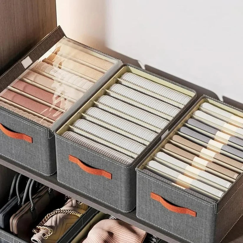 ClutterShield Storage Bin - Steel Frame, Collapsible Organizer