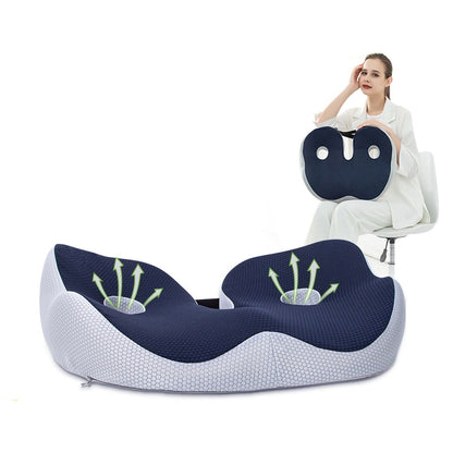 ComfortFlex | Ergonomic Seat Cushion with Memory Foam for Pressure Relief | Ideal for Office and Home Use