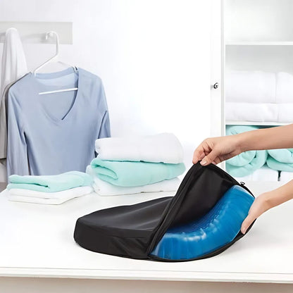 Pressure-Relieving Gel Seat Cushion for Coccyx | Chair Pad for Office, Car, Wheelchair | Orthopedic Support for Lower Back
