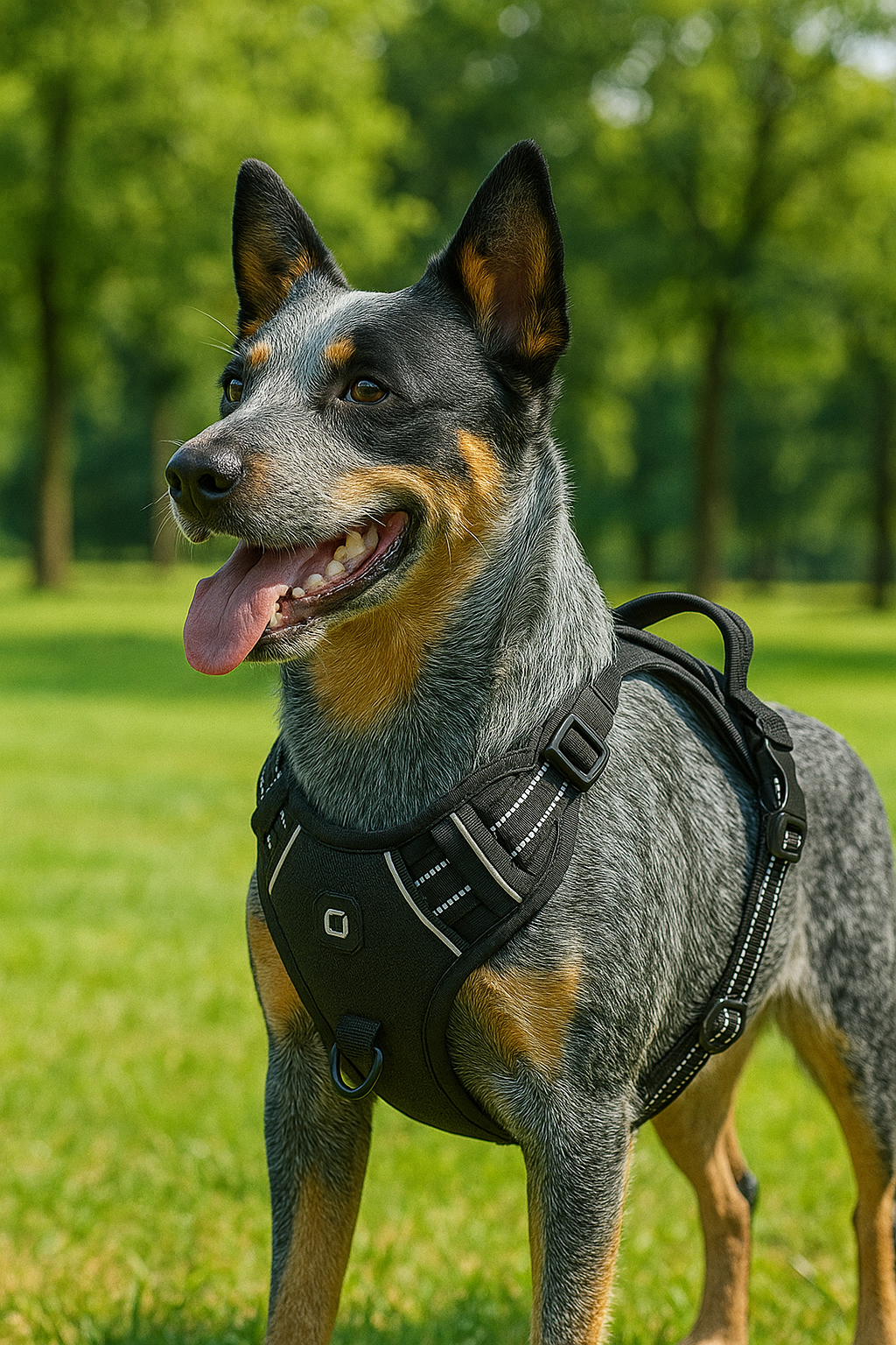 Dog Harness with Handle, No Pull Dog Harness for Large Dogs, Adjustable Front Clip Dog Harness Vest for Small Dogs