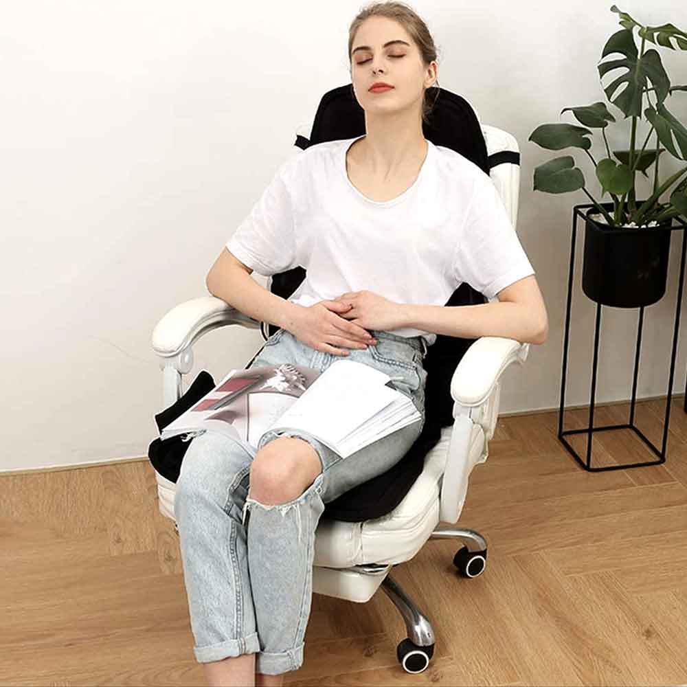 Comfort Oasis | Heated Massage Cushion with Customizable Settings | Ergonomic Design for Ultimate Relaxation