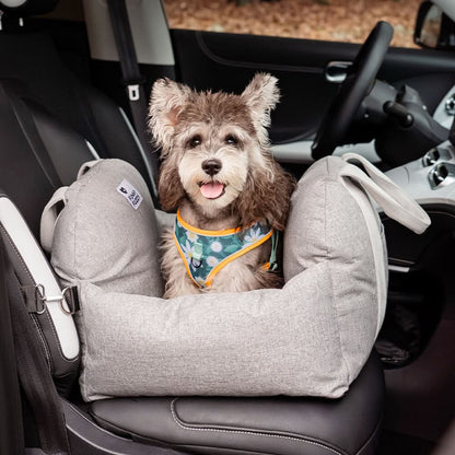 Comfort Pet | Dog Seat Bed with Adjustable Safety Belts & Non-Slip Base | Ideal for Travel and Home Use