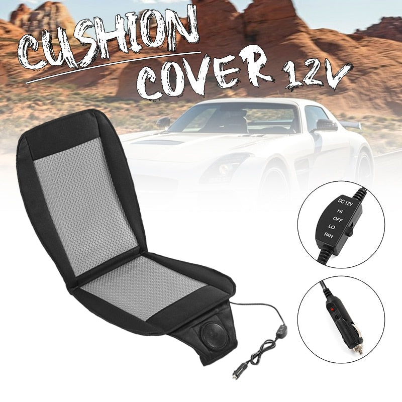 Comfort Ride | Air Seat Cushion with Cooling Fan Feature | Lightweight Accessory for Comfortable Long Journeys