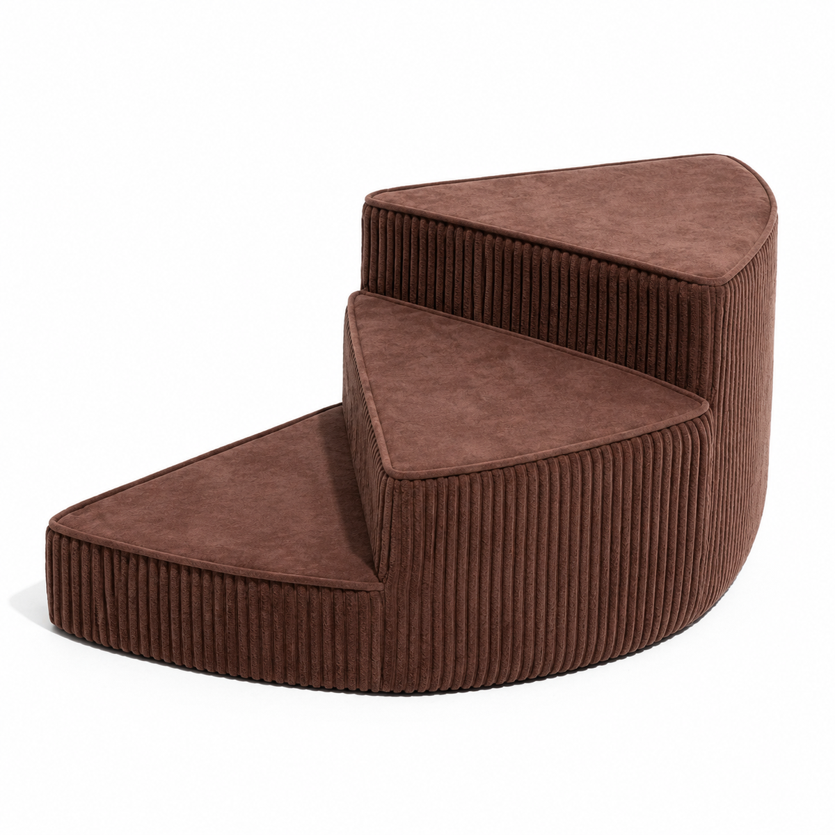 Dog Bed Stairs for Senior Dogs, Dog Stairs for Bed and Couch with Non Slip Bottom and Washable Cover, Foam Pet Stairs Dog Steps