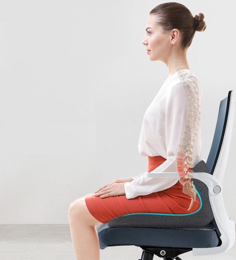 Office Chair Cushion for Back Support, Memory Foam Car Seat Cushion, Ergonomic Coccyx Cushion for Tailbone Pain Relief