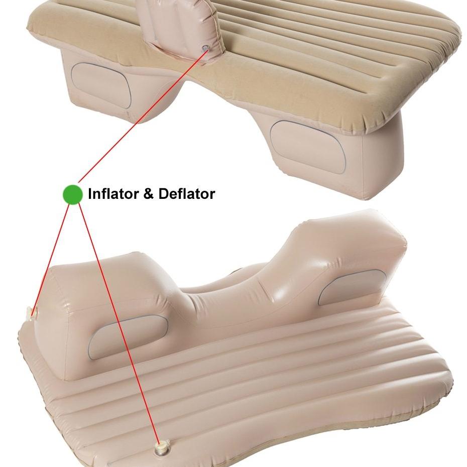 Comfort Travel | Car Air Mattress with Electric Pump & Foldable Design | Inflatable Bed for Camping and Road Trips