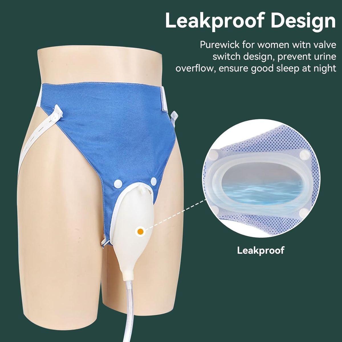 Comfortable Mobility | Hands-Free Portable Urine Collection Bag with Adjustable Waist Belt | Ideal for Active Lifestyles