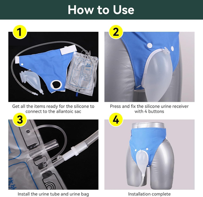 Comfortable Mobility | Hands-Free Portable Urine Collection Bag with Adjustable Waist Belt | Ideal for Active Lifestyles