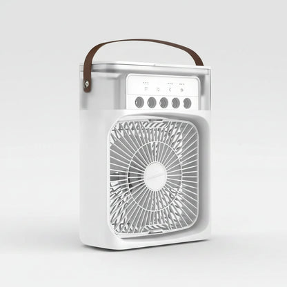 Compact Air Cooler | 3-in-1 Portable Air Conditioner with LED Light | Efficient Humidifier for Everyday Use
