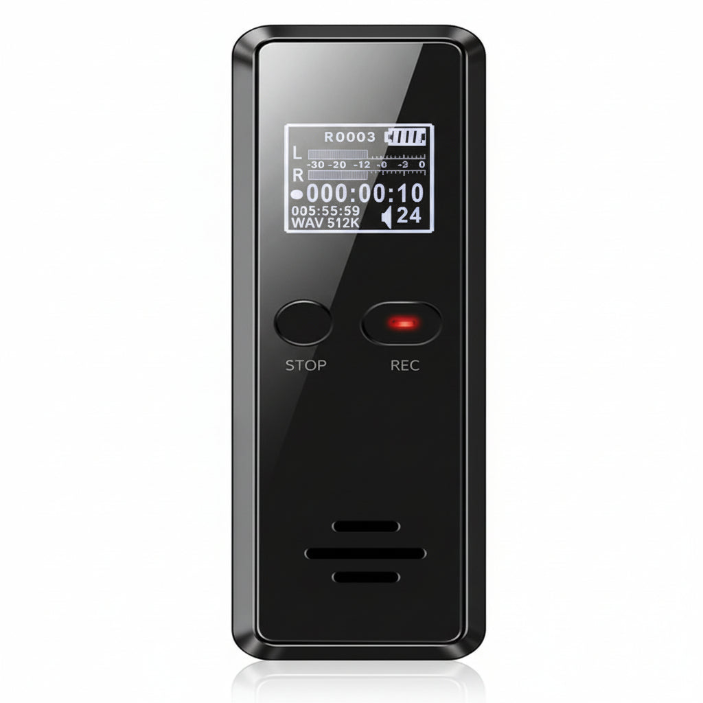 Compact Audio Recorder | Handheld Device with Voice Activation & 35-Hour Battery Life | Ideal for Lectures and Interviews