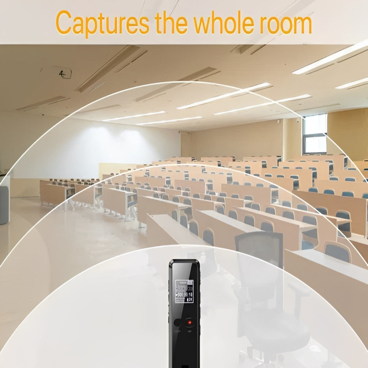 Compact Audio Recorder | Handheld Device with Voice Activation & 35-Hour Battery Life | Ideal for Lectures and Interviews