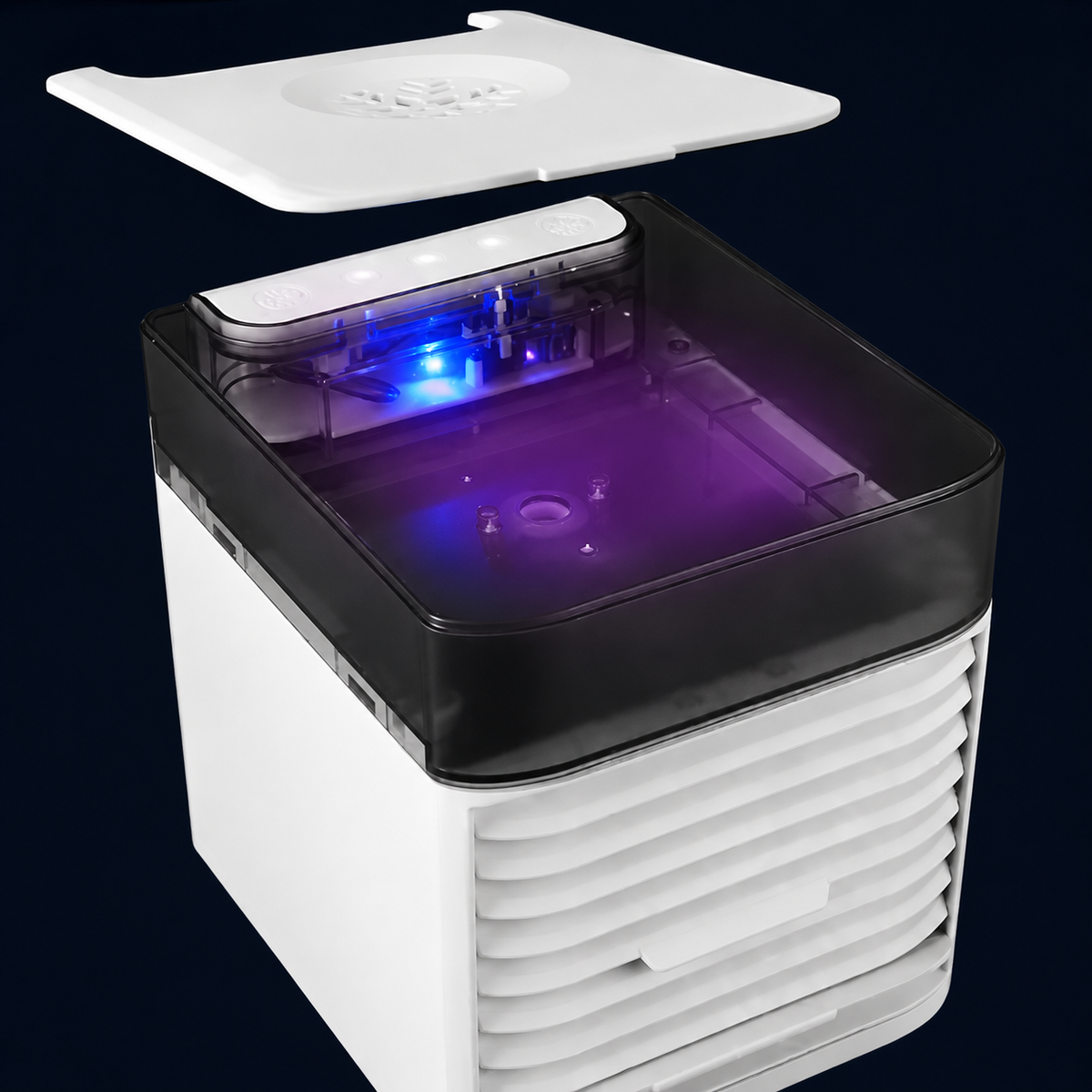 Portable Air Cooler for Car, 12V Car Air Cooler with Evaporative Cooling and Water Tank, USB Cooling Fan for Trucks
