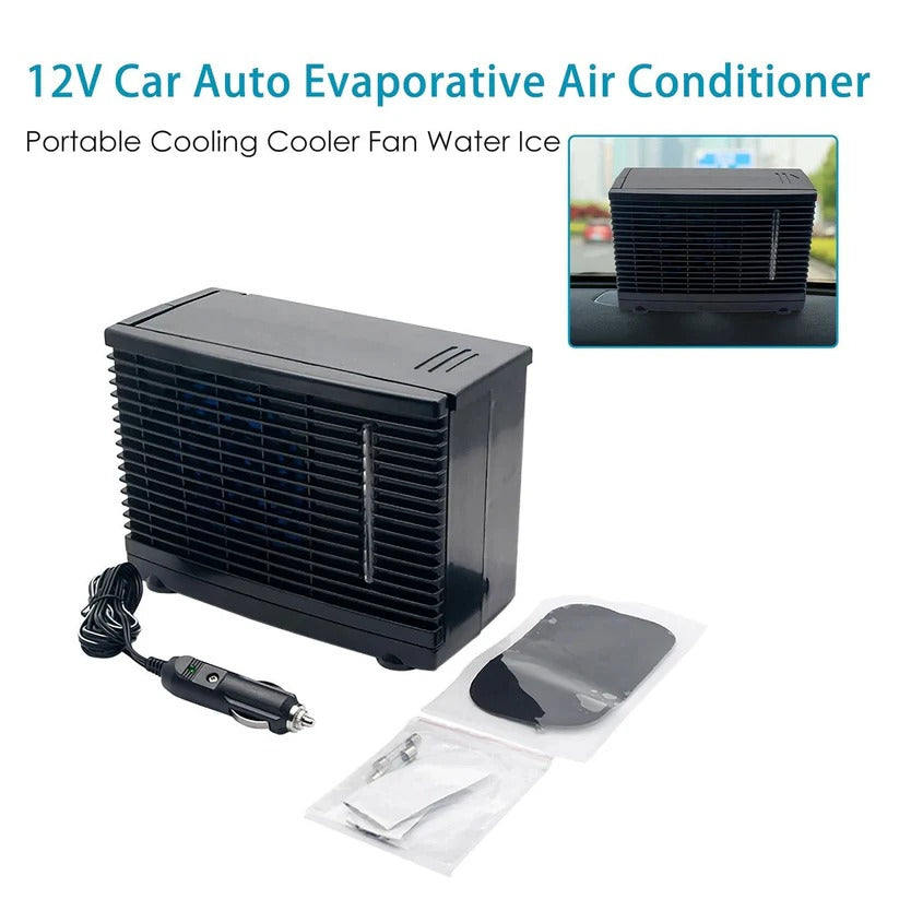 Portable Evaporative Cooler with Washable Filter, Car Air Cooler with Mist, 12V Car Cooler for Truck and RV