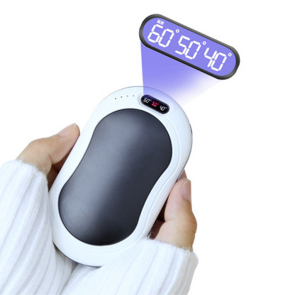 Compact Electric Hand Warmer Set with Rechargeable Battery for Portable Warmth