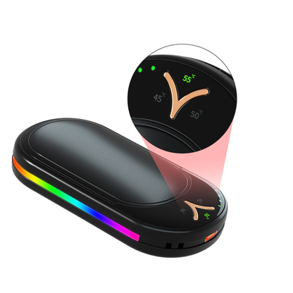 Compact Electric Hand Warmer Set with Rechargeable Battery for Portable Warmth