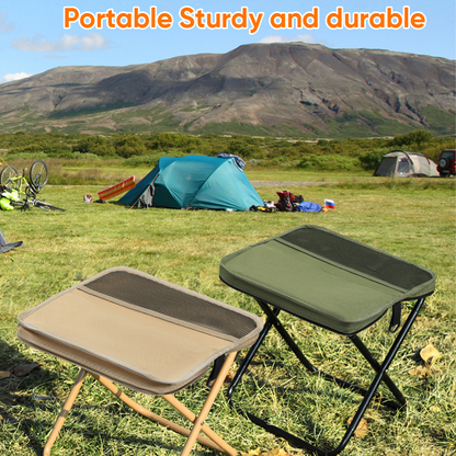 Compact Foldable Stool | Heavy-Duty Portable Backpack with Waterproof Fabric | Comfortable Seating for Outdoor Adventures