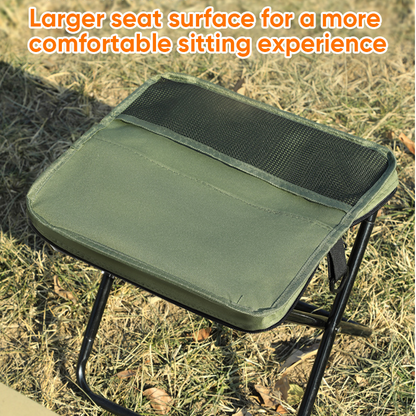 Compact Foldable Stool | Heavy-Duty Portable Backpack with Waterproof Fabric | Comfortable Seating for Outdoor Adventures