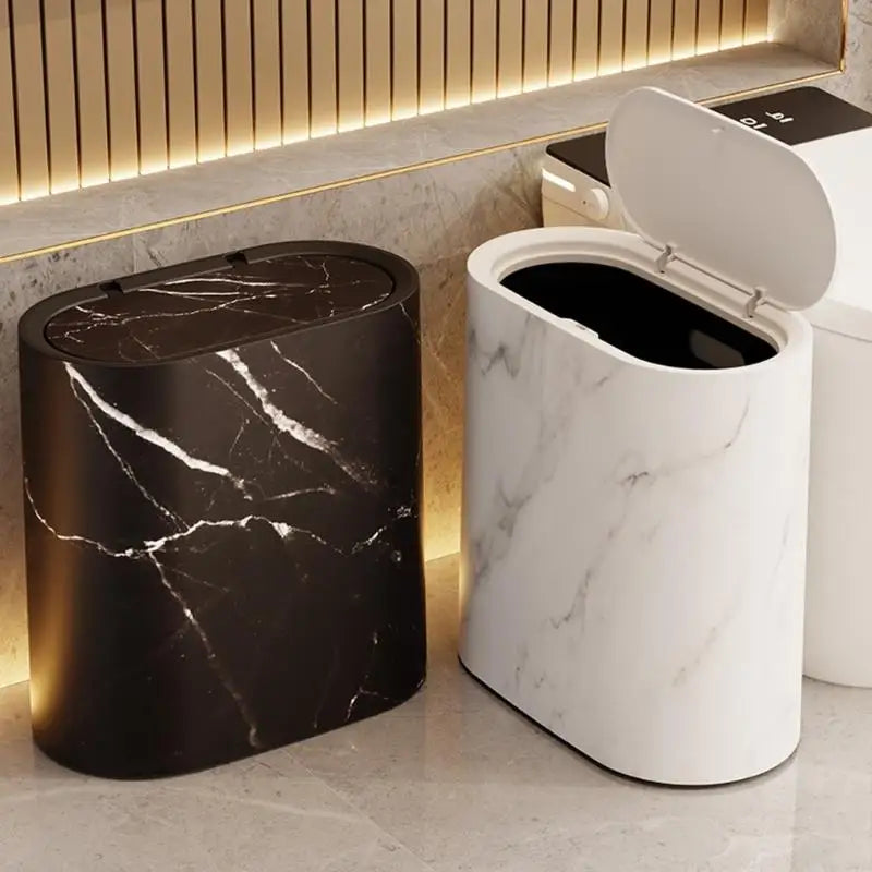 Compact Kitchen Trash Can | Odor-Trapping Lid & Space-Saving Design for Clean Living