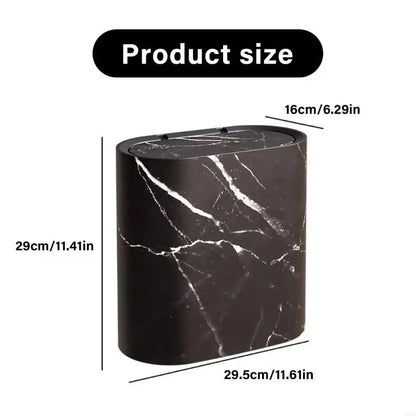 Compact Kitchen Trash Can | Odor-Trapping Lid & Space-Saving Design for Clean Living