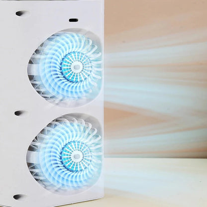 Compact Mini Desk Fan with Spray Cooling & Quiet Operation | USB-Powered for Instant Relief
