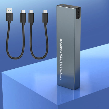 Compact Portable SSD Enclosure Case with 10Gbps Transfer Speed for Fast Storage