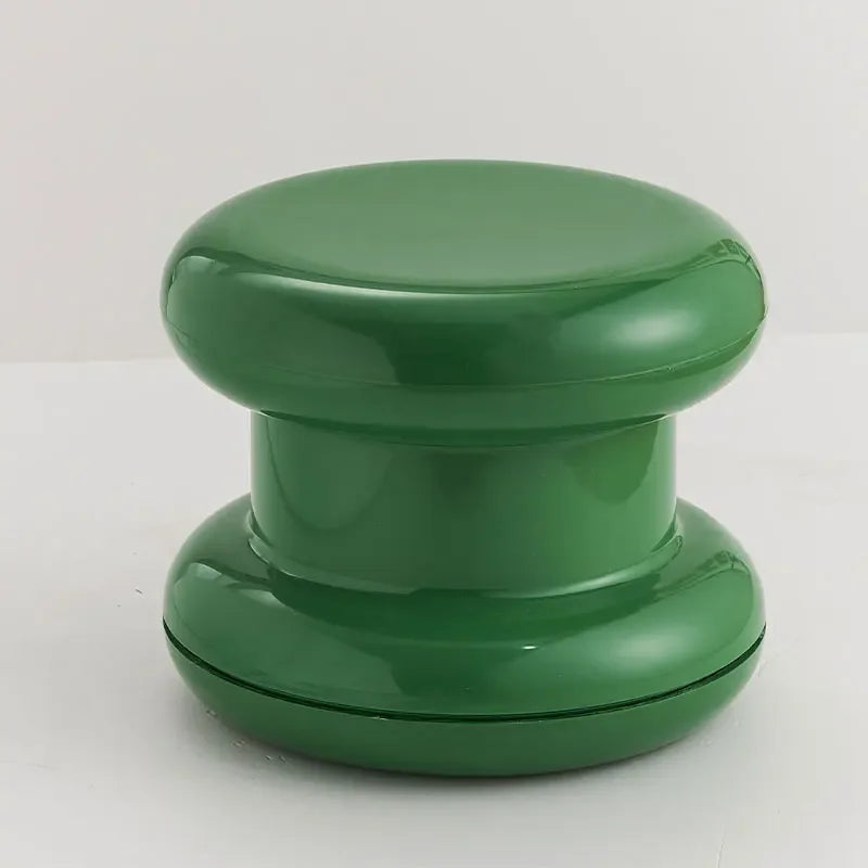 Compact Scandinavian Side Table and Stool – Multifunctional Plastic Design for Bedroom and Living Room
