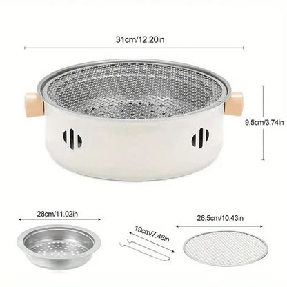 EMBERLIVA – Compact Tabletop BBQ Grill for Outdoor Cooking