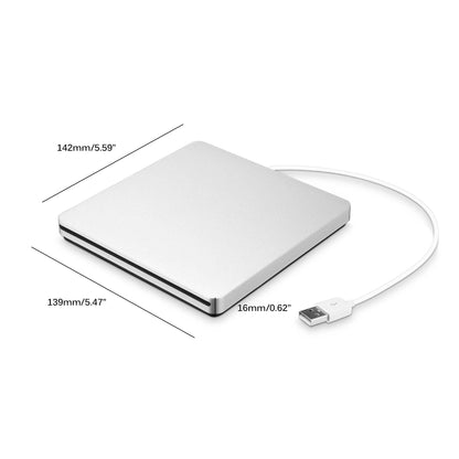 Ortekor Compact USB CD/DVD Drive for Laptops with Plug-and-Play Functionality | Lightweight Design for On-the-Go Professionals