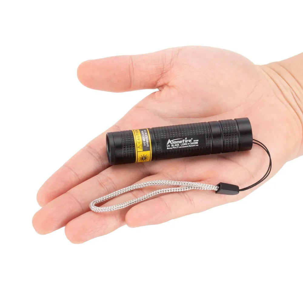 UV Flashlight Rechargeable, Black Light Flashlight for Pet Urine Detection, Mini UV Light for Leak and Stain Inspection