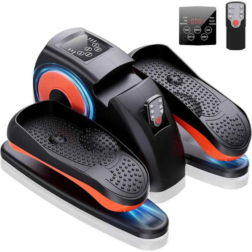 Compact Under-Desk Fitness Cycler with LCD Display & Remote Control | Ultra-Quiet Design for Active Workdays