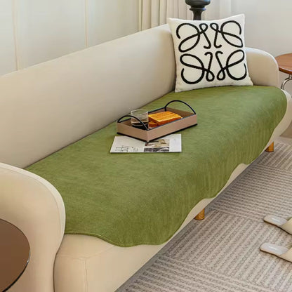 Quilted Microfiber Couch Cover – Non-Slip Protector for Sofas – Year-Round Furniture Shield in Solid Colors