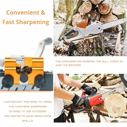 Manual Chain Sharpener for Saws | Achieve Even Sharpness in Minutes