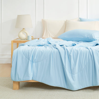 Cooling Comforter | Lightweight Breathable Design with Advanced Cooling Fabric | Ideal for Hot Sleepers