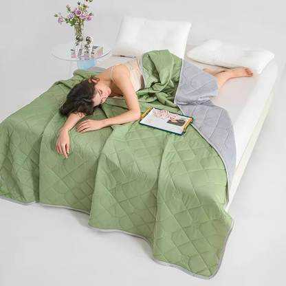 Ortekor Cooling Summer Comforter with Dual-Sided Fabric | Breathable & Soft for Ultimate Comfort