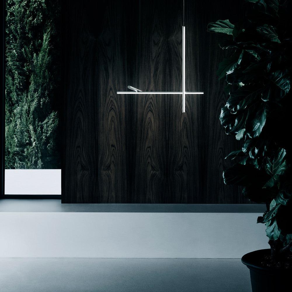 Geometric Grid Ceiling Light Fixture for Dining Room & Open Spaces | Adjustable Height LED Chandelier | Modern Aluminum Track System | Multi
