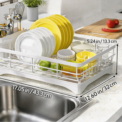 BLACKNEST – Dish Drying Rack with Stylish Utensil Holder