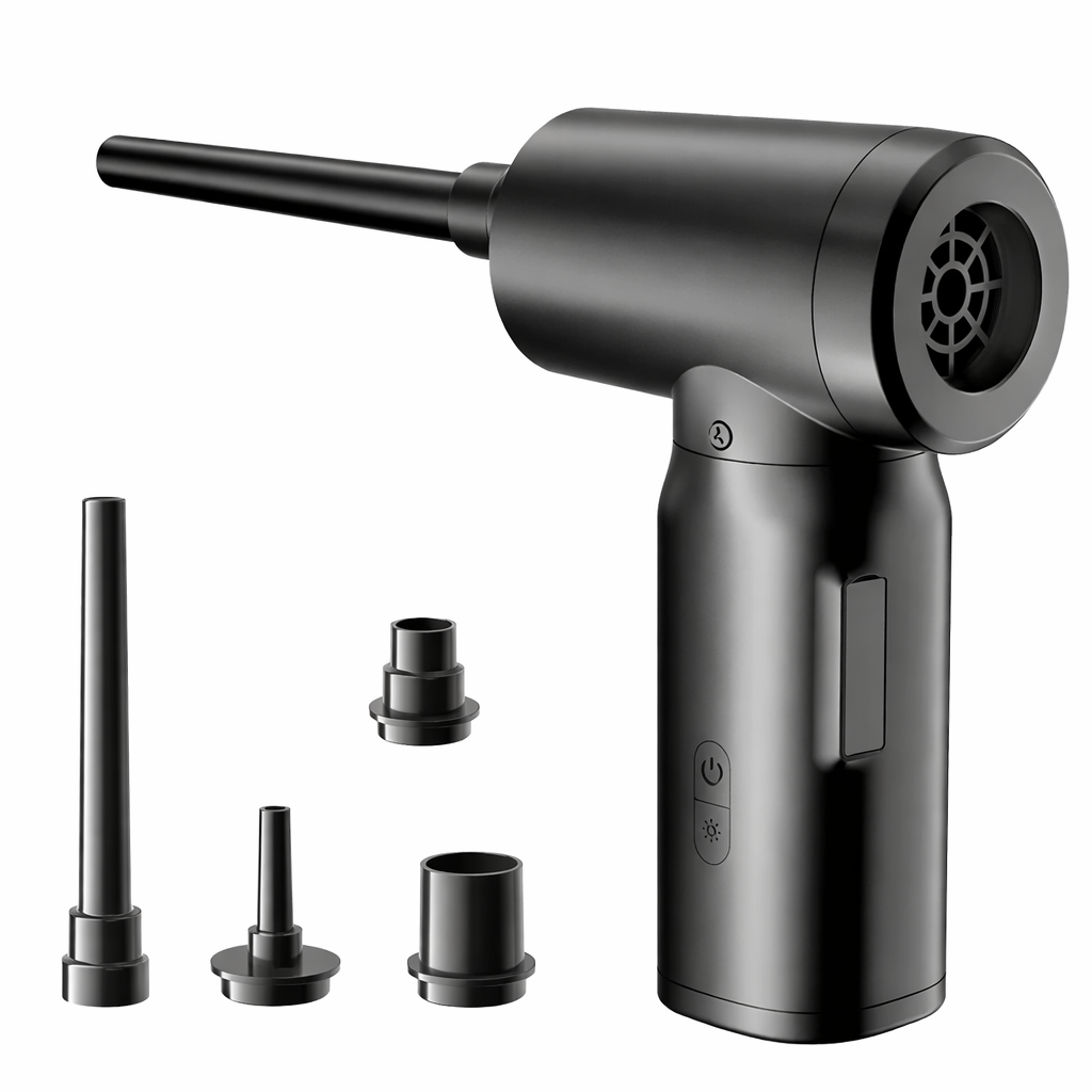 Cordless Air Blaster, Keyboard Cleaner, Electronics Cleaner, Computer Cleaner with Vacuum, Rechargeable Dust Blower