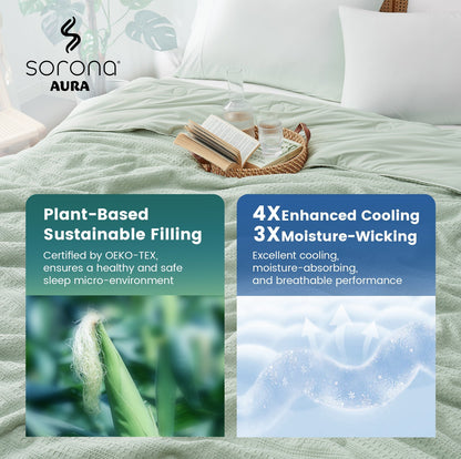 Cozy Bliss | Comforter with Natural Fiber Waffle Design | Lightweight & Eco-Friendly Bedding for Hot Sleepers