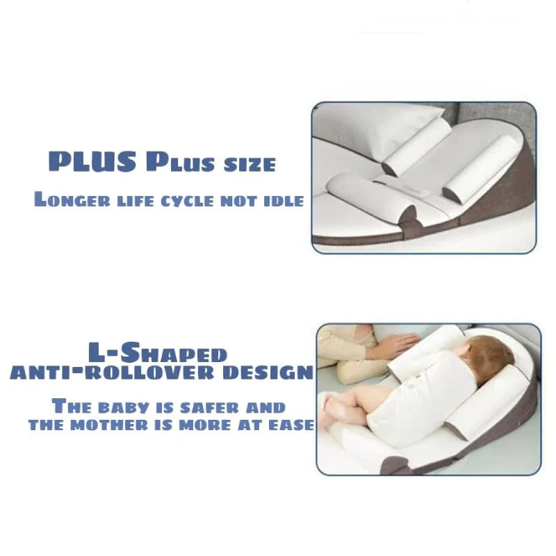 Cozy Cradle | Side Sleeper Pillow for Infants with Memory Foam Support | Ergonomic Design for Comfort