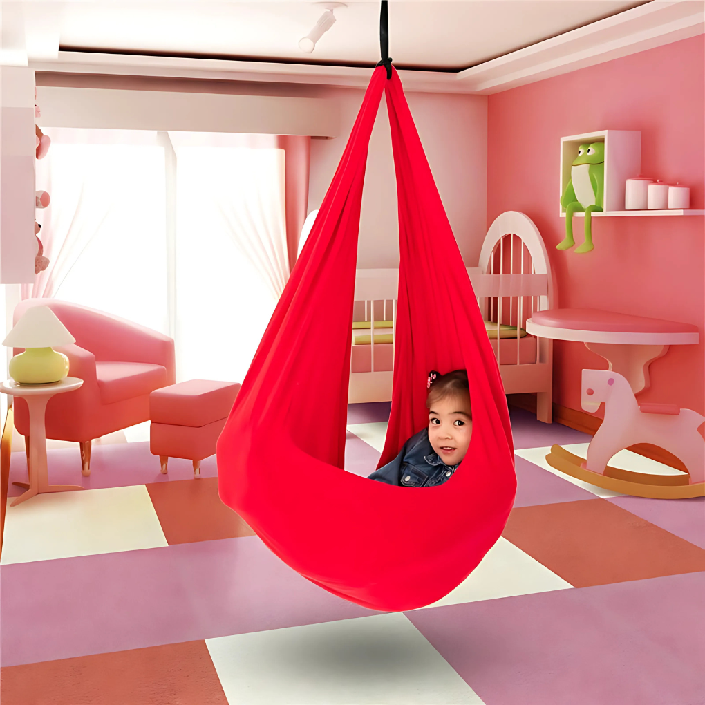 Cozy Hammock Swing | Soft Fabric Sensory Swing for Kids' Relaxation and Play