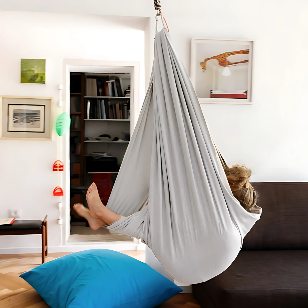 Cozy Hammock Swing | Soft Fabric Sensory Swing for Kids' Relaxation and Play