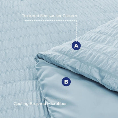 Cozy Home | Microfiber Duvet Cover Set with Zipper Closure & Corner Ties | Soft Breathable Bedding for Comfortable Sleep