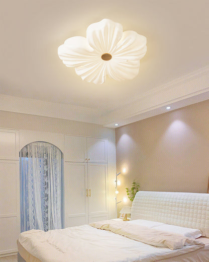 Flush Mount LED Light Fixture White Acrylic 13 Inch Round for Bedroom Living Room Hallway Kitchen Low Profile Modern Overhead Lighting Ceili