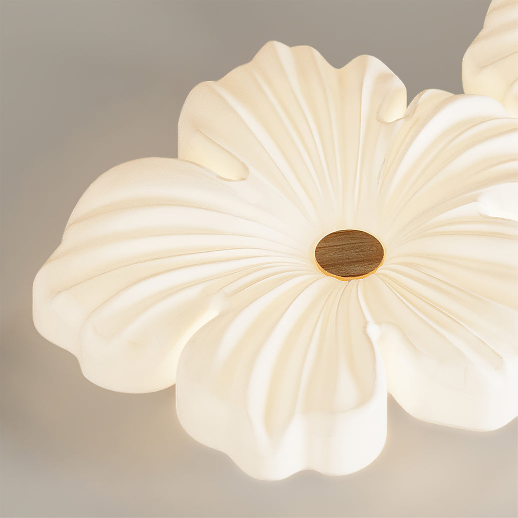 Flush Mount LED Light Fixture White Acrylic 13 Inch Round for Bedroom Living Room Hallway Kitchen Low Profile Modern Overhead Lighting Ceili