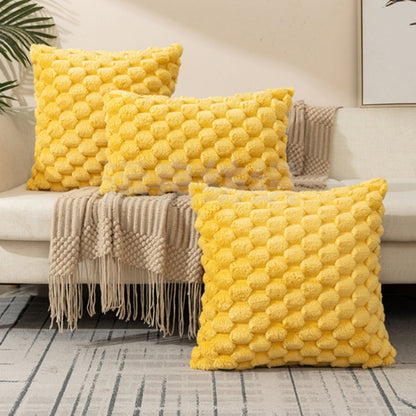 3D Texture Cushion Cover – Soft Cotton Polyester Blend Sofa Cushion Covers for Home Decor